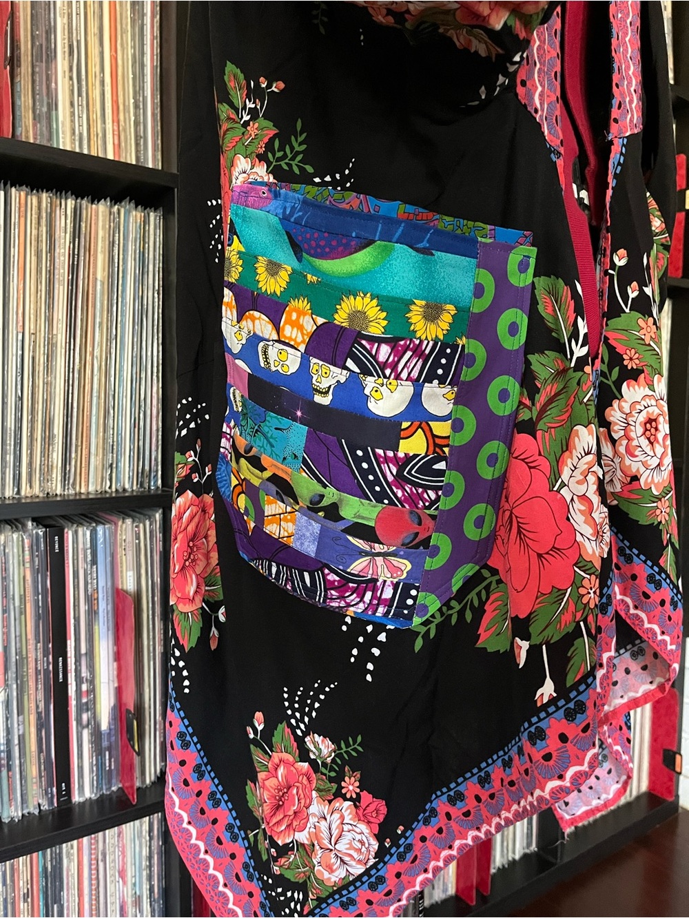 Wrap coverup PHISH patchwork festival phexico pocket upcycled tour lot phunky ⭕️ - Picture 10 of 12